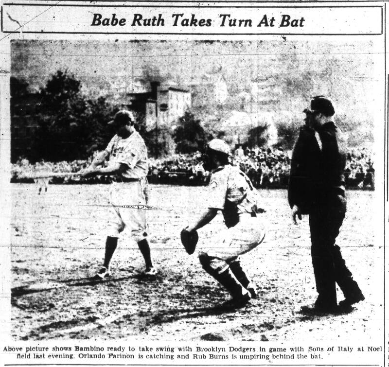 Babe Ruth  visited North Adams in 1938.